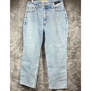 Abercrombie Fitch Curve Love Ankle Jeans Womens 32 14 NWT Ultra High Rise